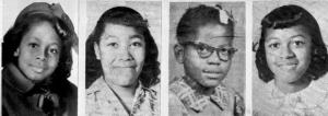 Victims of 16th St Baptist Church, Birmingham, Bombing, September 15, 1963 (photo credit: Wikimedia Commons)