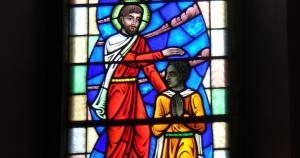 Philip baptizes the Ethiopian eunuch