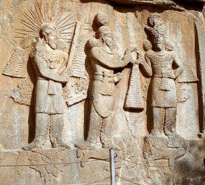 Relief of Shapur II trampling Julian the Apostate