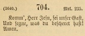 "Komm, Herr Jesu" in 1891 Moravian hymnal