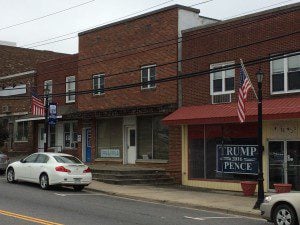 Trump-Pence sign in "Historic Hillsville"