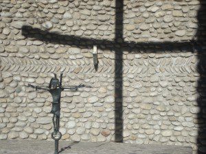 Crucifix in Mortal Agony of Christ Chapel at Dachau