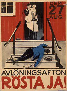 Pro-Prohibition poster from Sweden, 1922