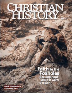Cover of Christian History Magazine issue on Christians and the two world wars