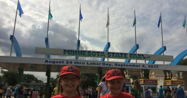 Gehrz kids about to go into the 2017 Minnesota State Fair