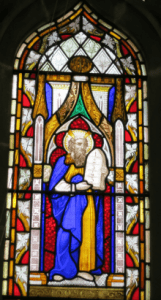 Moses stained glass