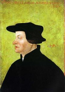 1531 portrait of Ulrich Zwingli