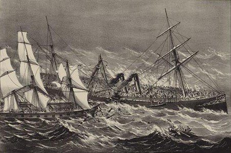 Sinking of the S.S. Ville du Havre in 1873