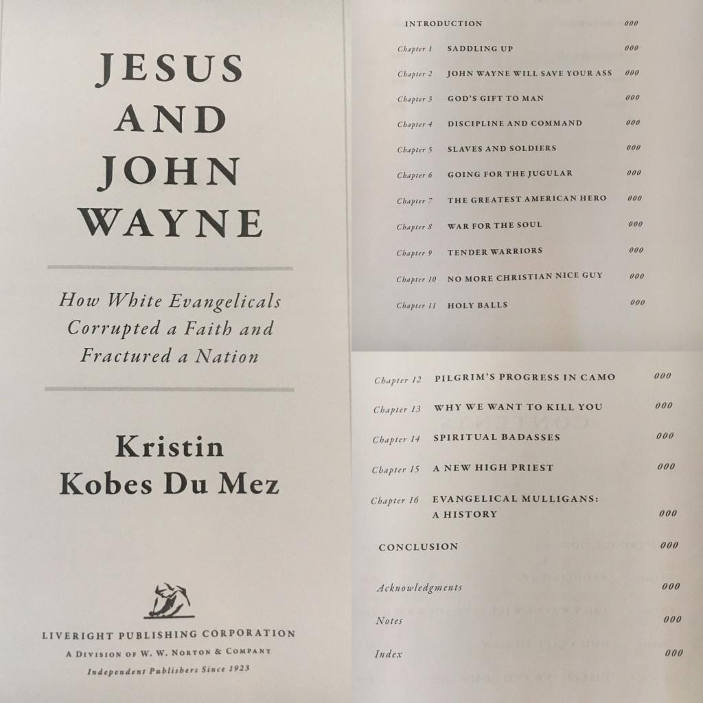 image of book table of contents for book Jesus and John Wayne, by Kristin Du Mez