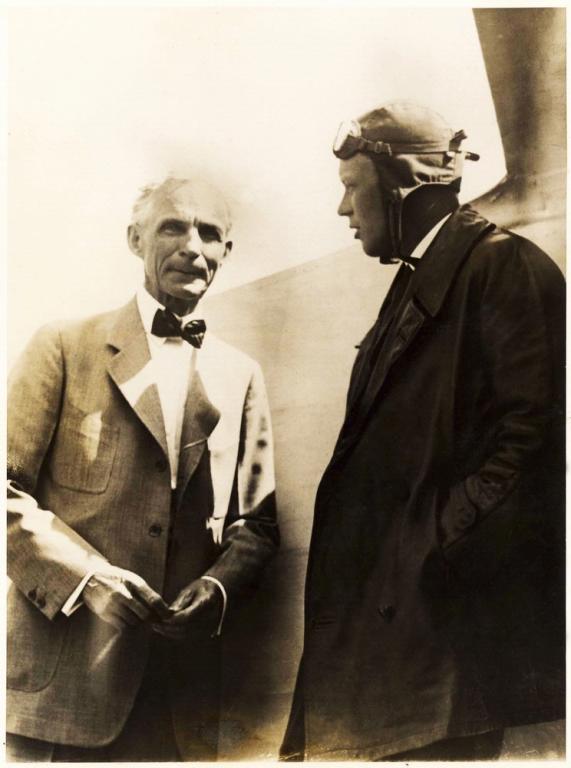 Henry Ford and Charles Lindbergh, 1927