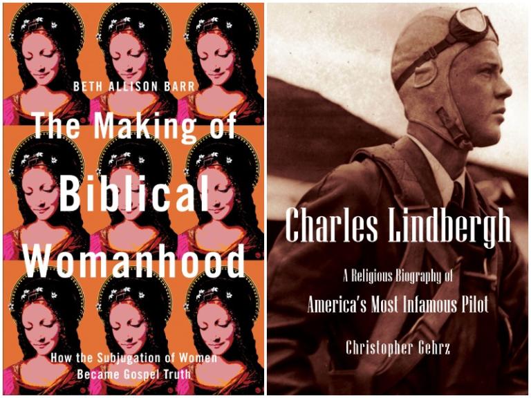 Covers of Barr, The Making of. Biblical Womanhood and Gehrz, Charles Lindbergh