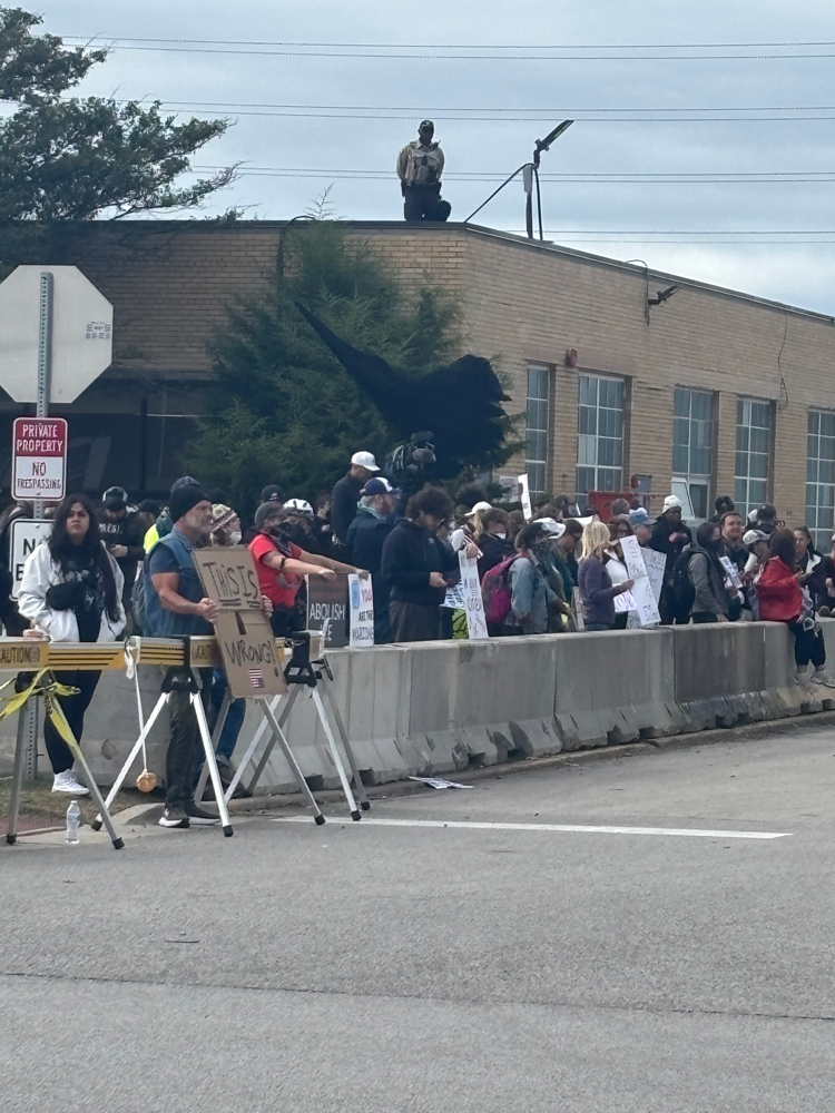 Broadview Ice Facility press conference with Senators Duckworth and Durbin. Friday, October 10, 2025.