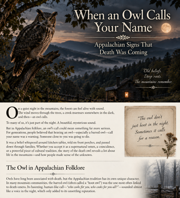 When an Owl Calls Your Name: Appalachian Folklore