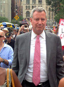 NYC Mayor Bill de Blasio. Photo courtesy of wikimedia commons