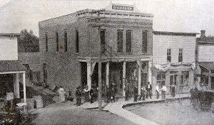 Lamoni street scene, circa 1880. Courtesy of Alma Blair.