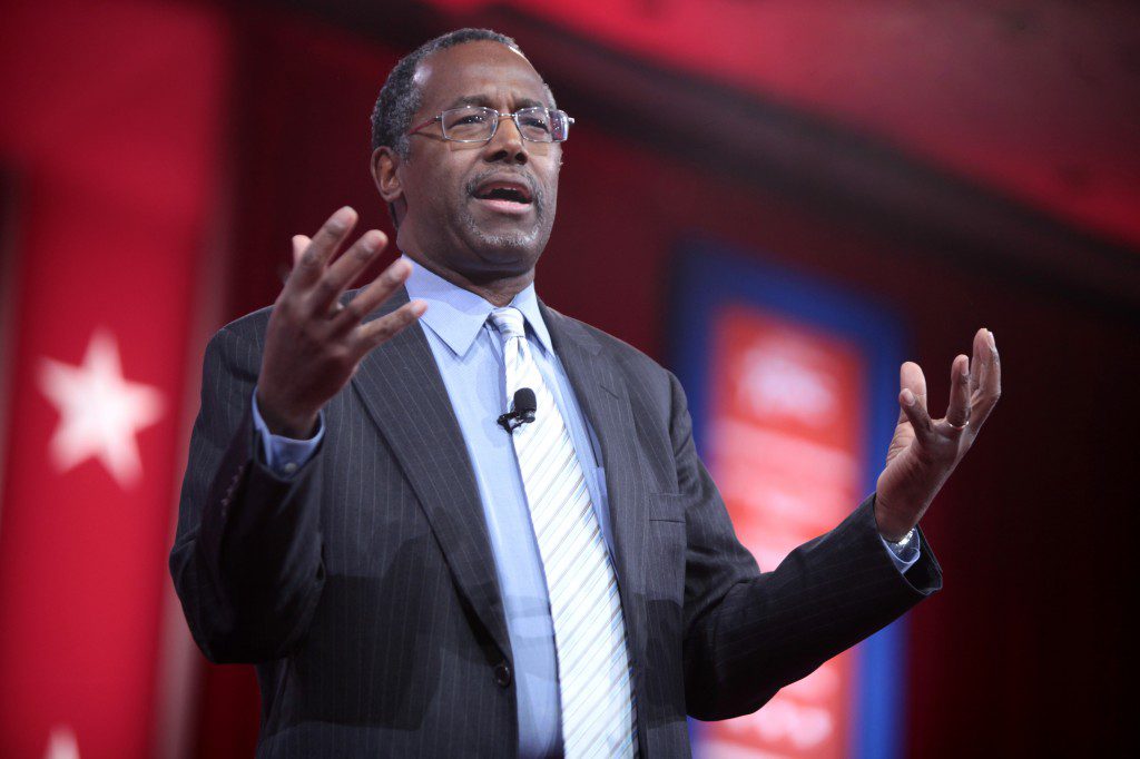Ben Carson, photo by Gage Skidmore; Wikimedia Commons