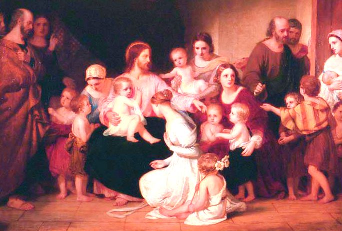 Charles Lock Eastlake, "Christ Blessing Little Children," (Wikimedia commons).