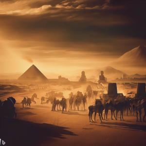 Ancient Egypt as a Setting and Theme in Jewish Literature Created By Rebecca Keene with Bing Image Creator