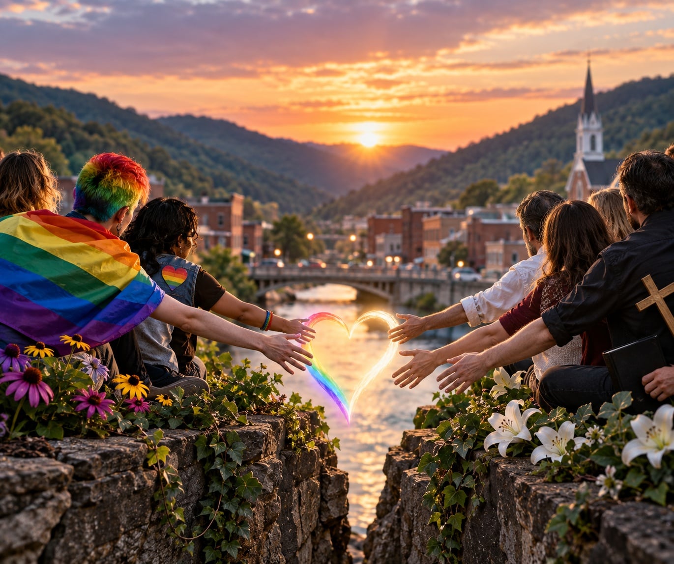 Pride Rainbow Jesus and Satan: When Satire Goes Too Far