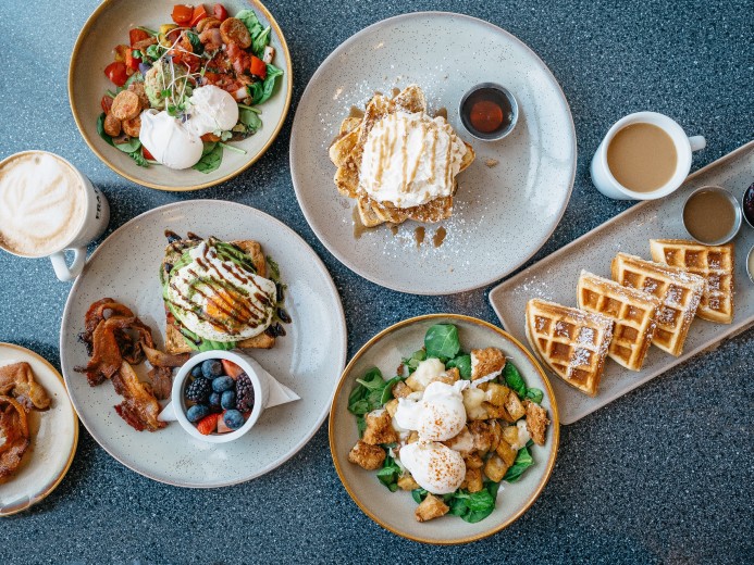 A mother's day brunch spread.