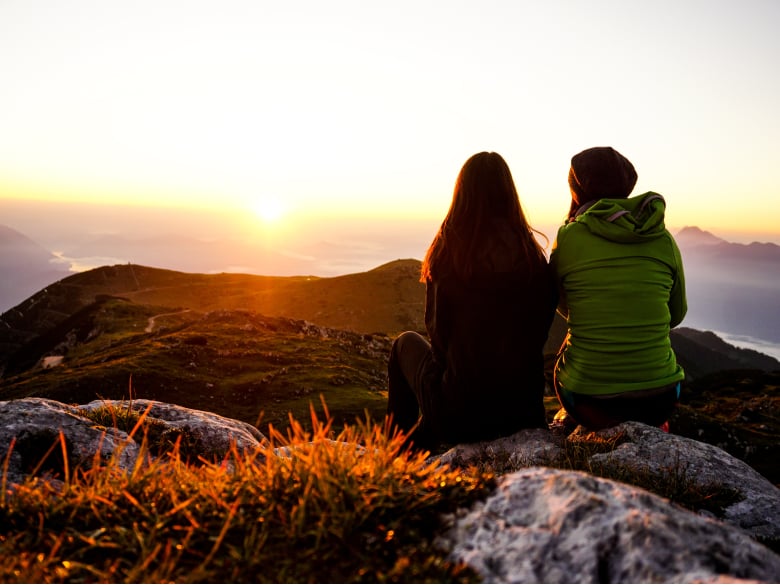 Two people in an interfaith friendship