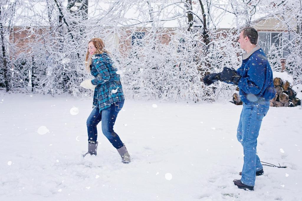 Marriage Snowball Fight