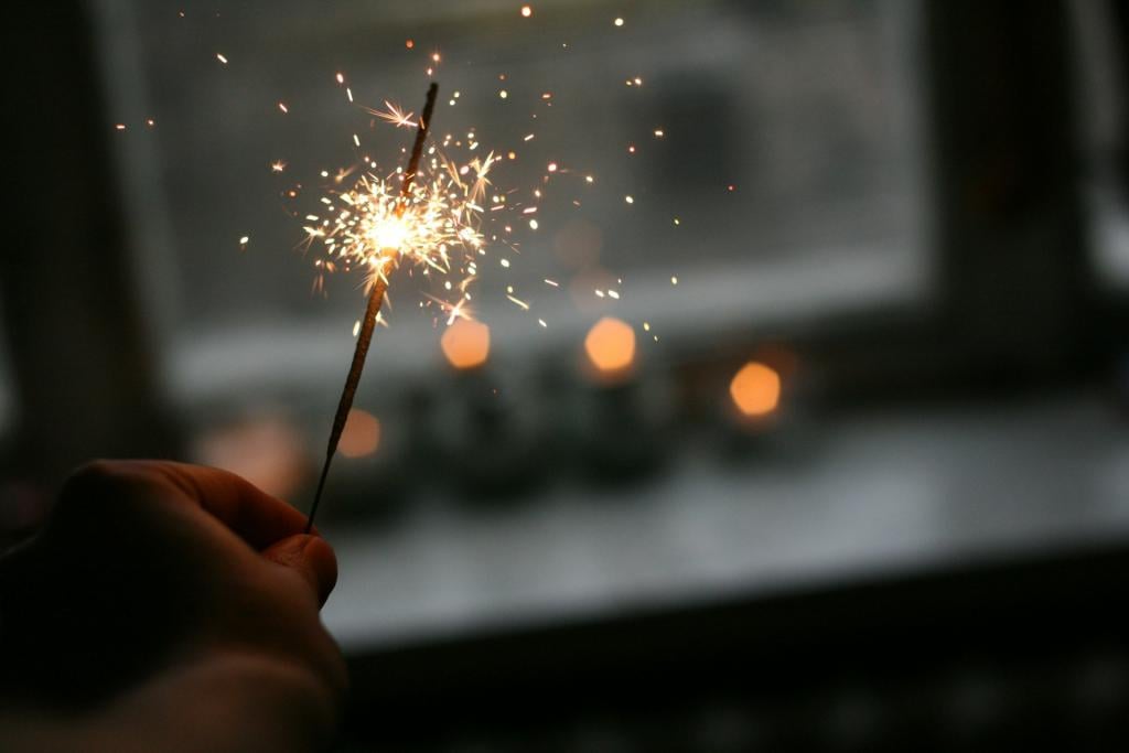 new year sparkler