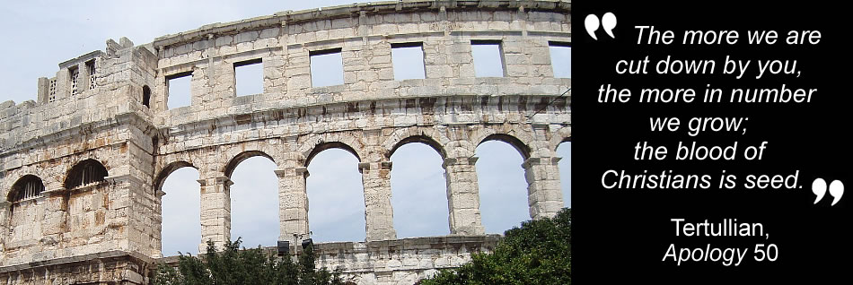 The Colosseum in Rome, Italy where Christians were sometimes executed.