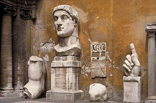 Statute remains of Emperor Constantine