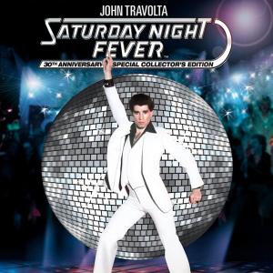 John Travolta is the second most-famous Scientologist. Saturday Night Fever film poster.