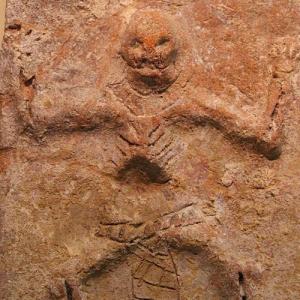 Cizin Figure on Brick.