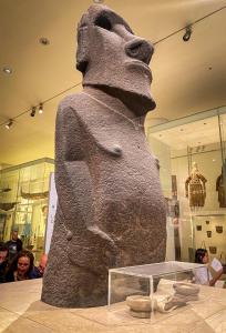 Hoa Hakananai'a statue from Easter Island.