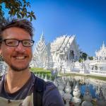 Selfie at Wat Rong Khun (White Temple), Chiang Rai, Thailand.