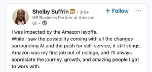 Amazon 14k Corporate Layoffs Affecting Long-term Employees