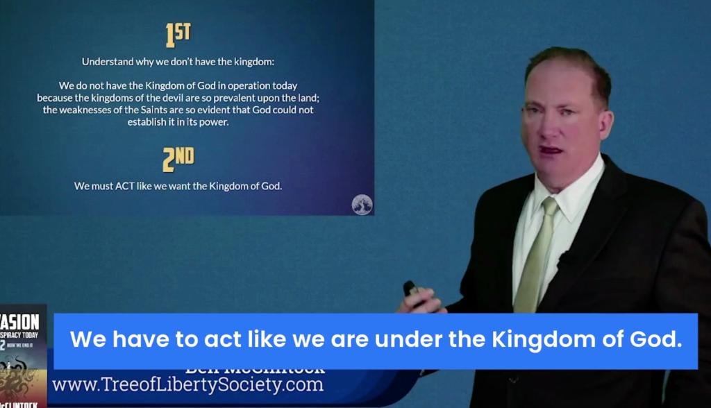 Christians Must Act Like We are Under the Kingdom of God