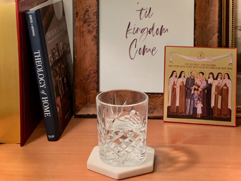 Water Glass Hospitality with Theology of Home and Saints