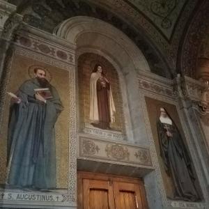 St Monica with Therese and Augustine in Mexico City