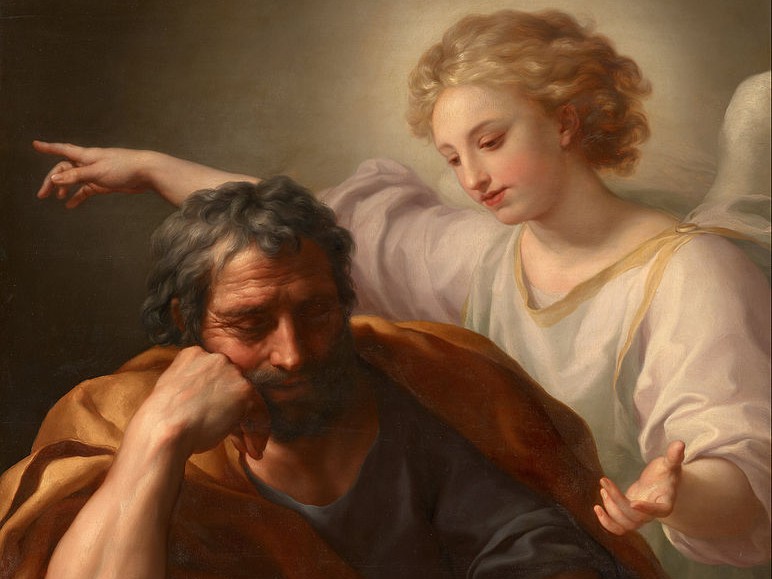 The Dream of St. Joseph by Anton Raphael Mengs (1773-4) (Painting from Wikimedia Commons) Faithful Servant