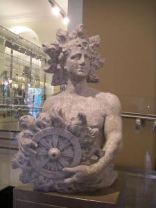 Statue of the goddess Sunna at the V&A in London.