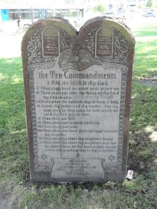Ten commandments.