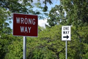 Wrong Way Signs 