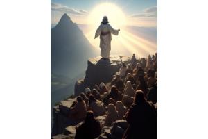 Jesus and the beatitudes.