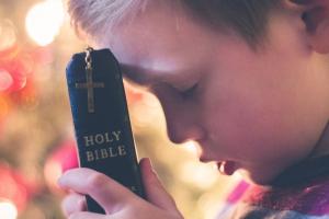 Child with the Bible 