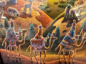 Puzzle depicting the three wisemen on camels