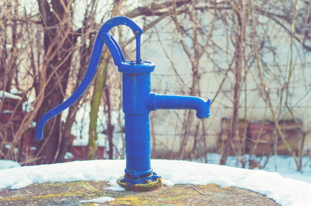 hand water pump - retro style