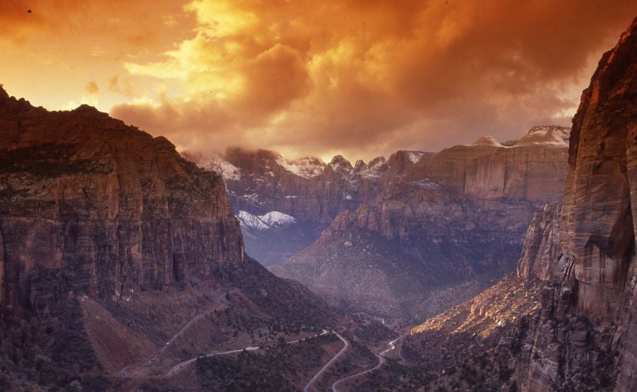 Sunset in Zion
