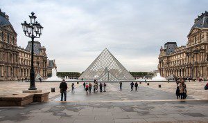 The courtyard of the Louvre