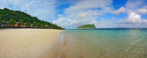 A beach in Samoa, as seen on Wikimedia Commons
