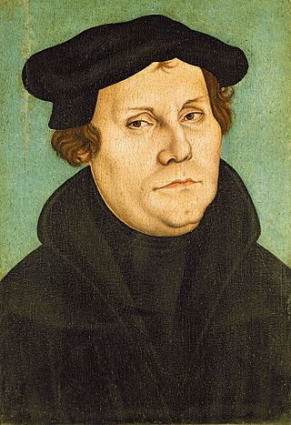 Martin Luther, by Cranach, painted in 1528