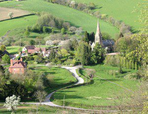 A rural scene in Worcestershire